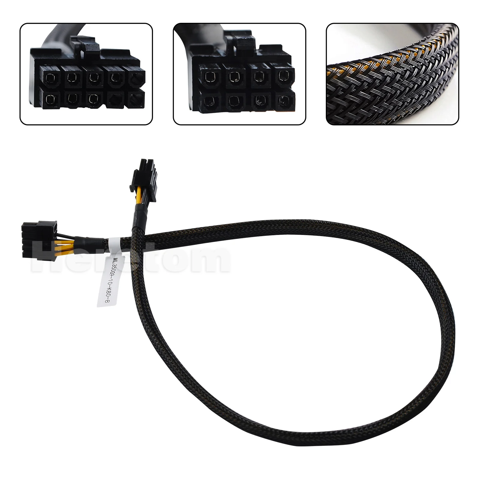 10-Pin to 8-PIN PCI-E GPU Video Card Power Cable for HP ML350 G9 Gen 9 TO nvidia K80/M40/M60/P40/P100 60CM