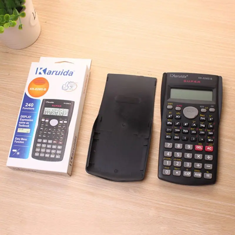 Calculadora de función científica multifuncional para estudiantes de 82MS/TL Calculadora de examen con pantalla dual