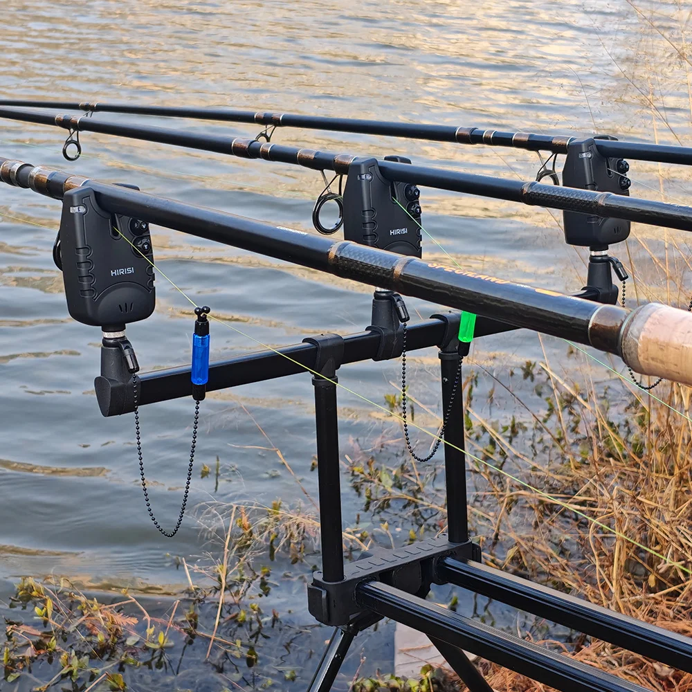 HIRISI SQA-6 Fishing Bite Alarms 6 Set Carp Fishing Alarm Kit LED Alarm Indicator Alert Receiver Fishing Swinger Set - view 4