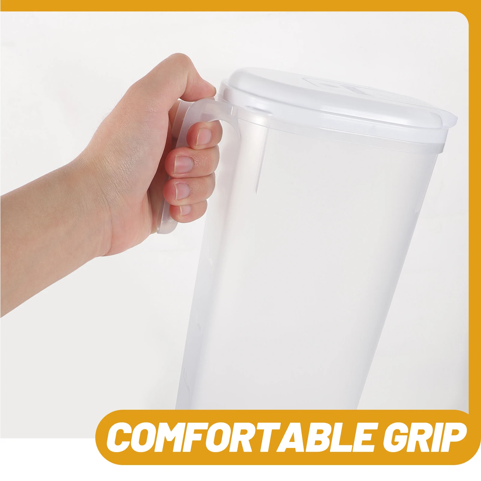 

Plastic Pitcher Water Jug Lid for Home Office Large Capacity Cold Drink Containers Juicer Machine Fridge Beverage