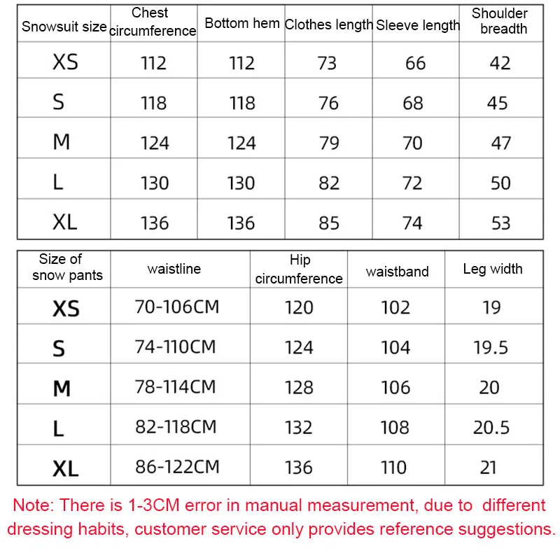 Ski Suit for Women Single Board Ski Hoodie Suit Men Winter Warm Thickened Waterproof Windproof Ski Clothing Set Jackets Pants