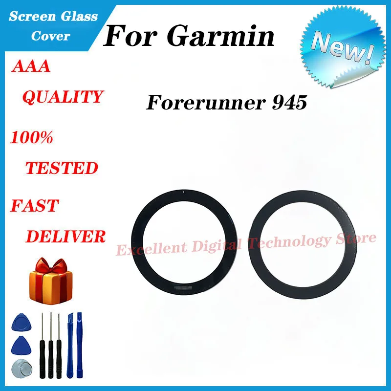 New For Garmin Forerunner 945 LCD Display, Smart Sports Watch Screen Assembly with Front Cover