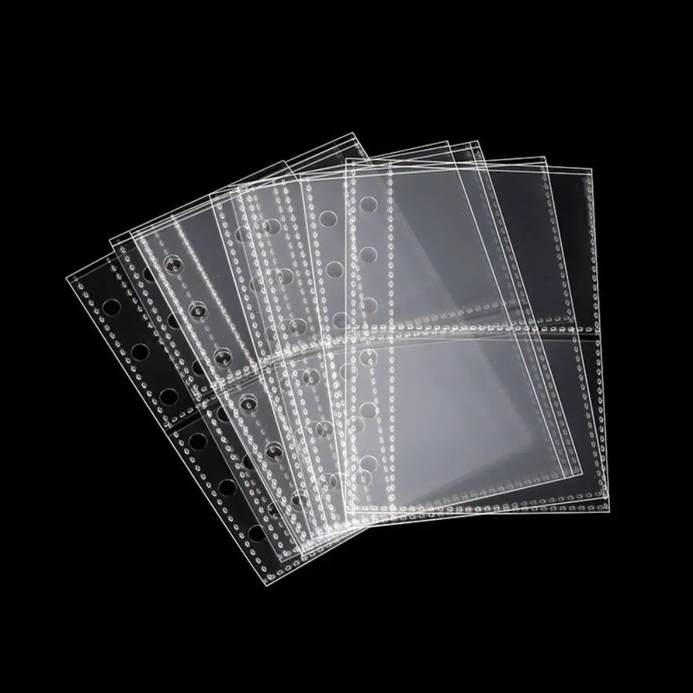 Inner Page Card Binder A7 Photocard Binder Sheets Transparent PP Acid Free Multiple Pockets Sleeve Photo Album Sleeves