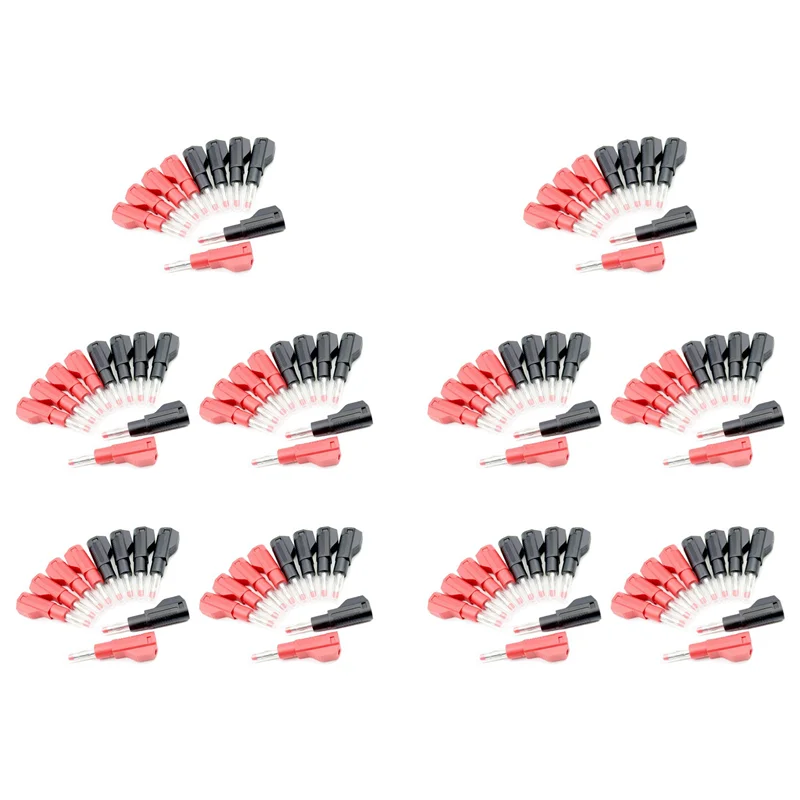 

AT21-100 Sets Retractable Sheath 4Mm Banana Plug Connectors Stackable Wire Solder Multimeter Test Leads Ends Plugs Adapter