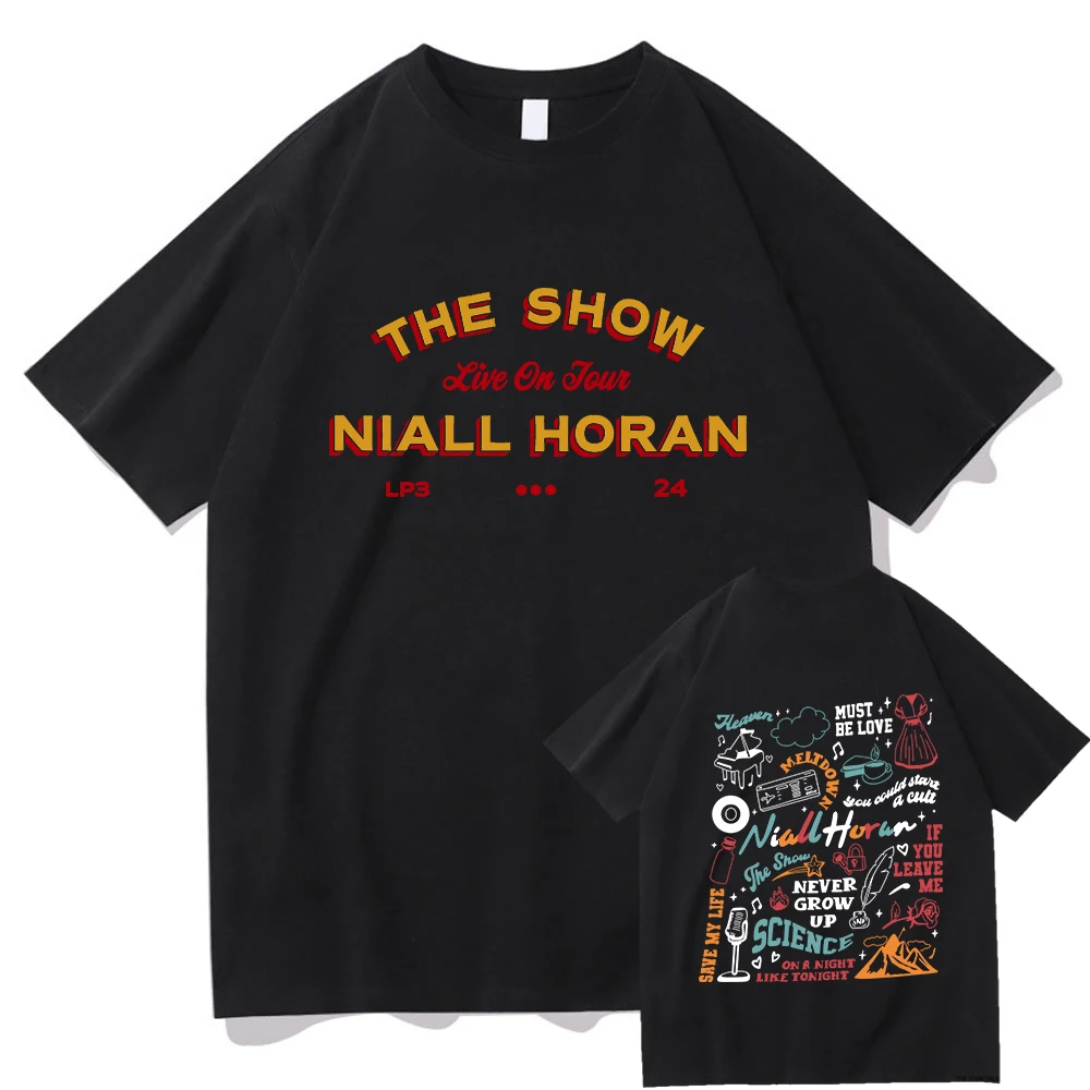 2024 New Album The Show Live on Tour T Shirt Fashion Men/Women Harajuku Niall Horan T-Shirt Unisex High Quality Cotton Tee Shirt