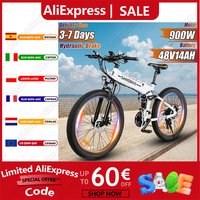 SAMEBIKE Electric Bike 900W Powerful Motor 48V14AH Lithium Battery Hydraulic Brake City Electric cycle 26In fire Aldult e-Bike