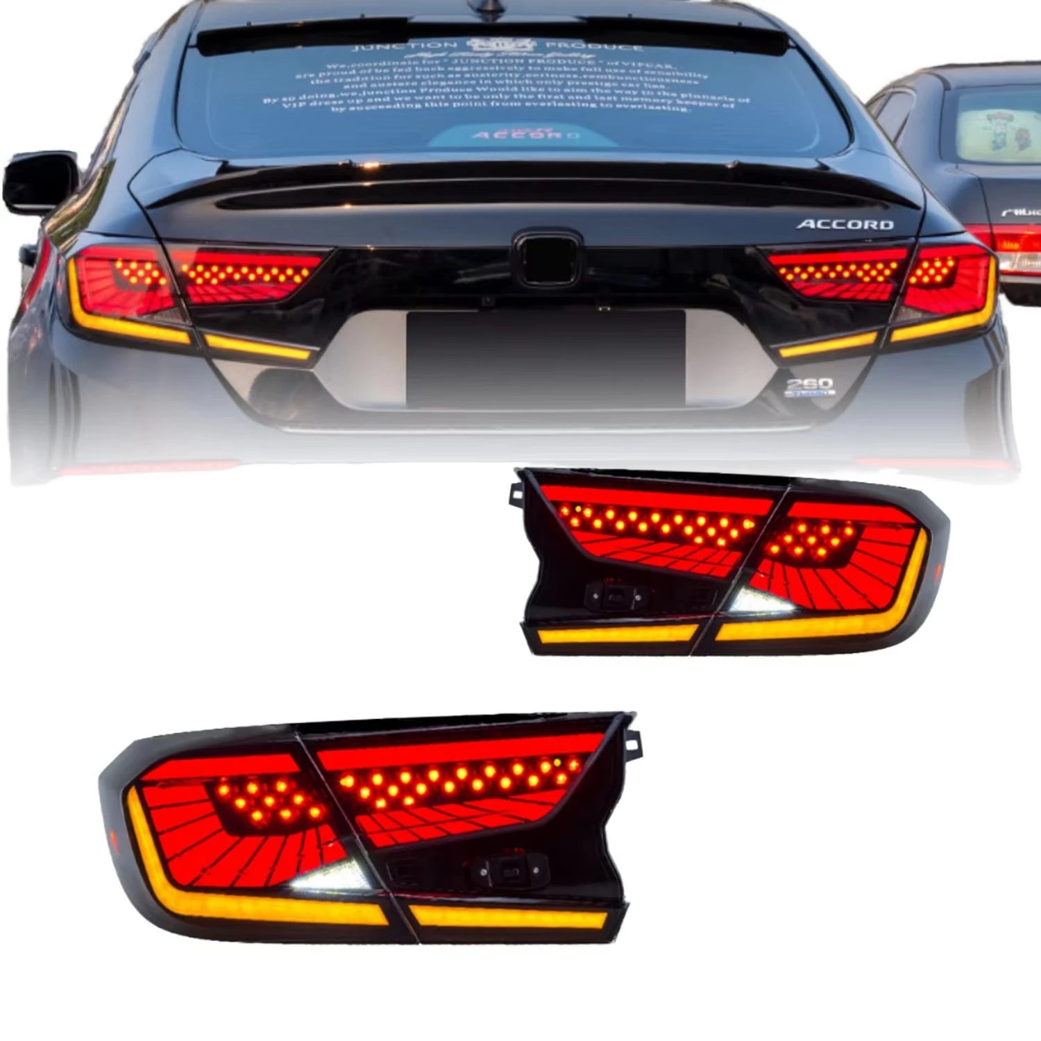 

High Quality Clear New Assembly Accessories 2018-2022 Rear Lamps Start up Animation Taillights for Accord