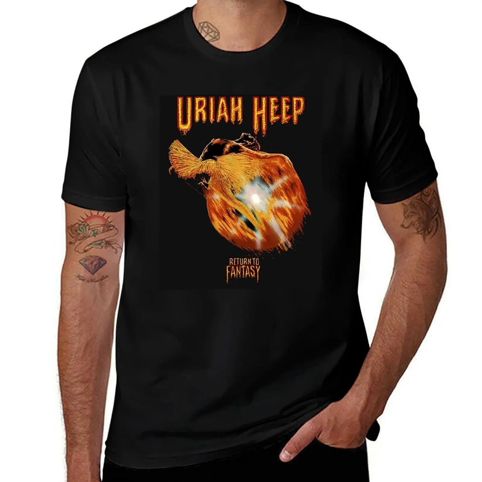 

best new uriah heep T-Shirt kawaii clothes basketball graphic tees man t shirt blue lock mens t shirts top quality