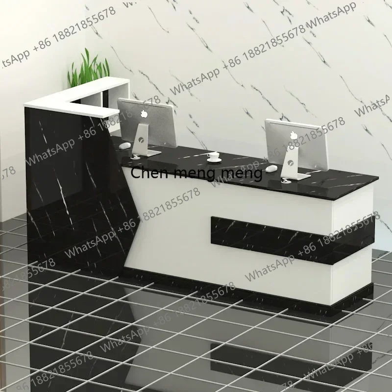 

X Bar Modern Tall Display Reception Desks Commercial Cashier Cabinet Reception Desk Office Table Mostrador Garden Furniture Sets