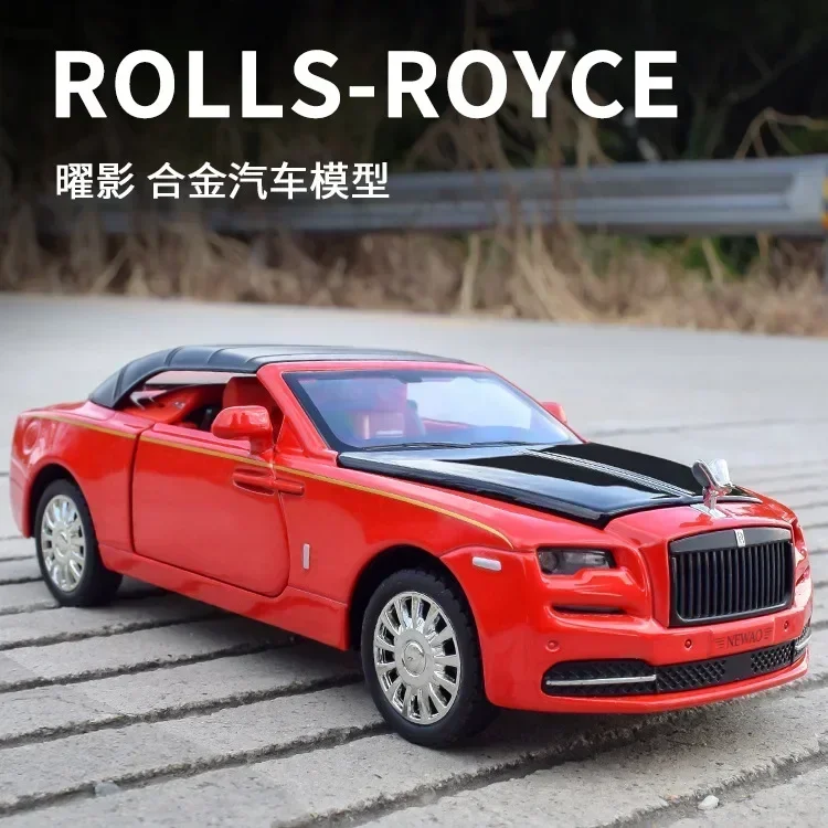

1:32 Rolls Royce DAWN, высокая имитация литья под давлением, модель автомобиля из металлического сплава, звуковой свет, коллекция детских игрушек, подарки A672Fashion