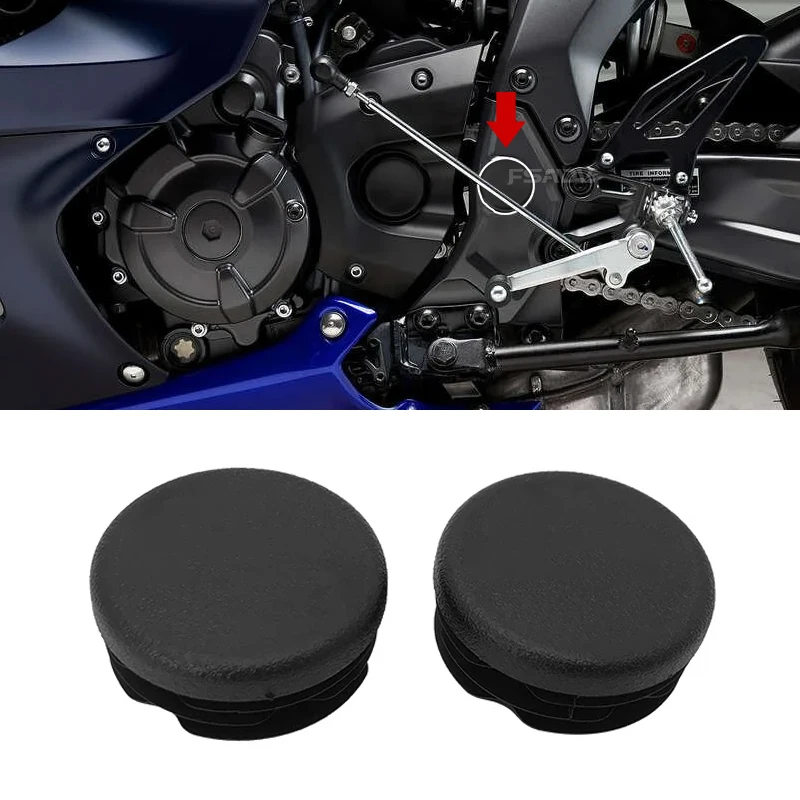

Подходит для YAMAHA YZFR7, крышка отверстия в раме мотоцикла, заглушки, декоративные аксессуары YZF-R7 YZF R7 2021 2022 2023 2024