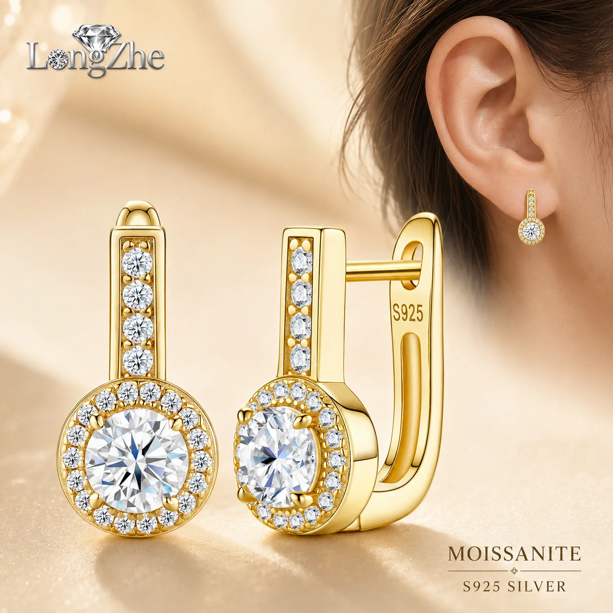 moissanite-hoop-earrings-for-women-s925-sterling-silver-5mm-round-cut-gold-plated-huggie-earrings-d-color-vvs1-gra-certified