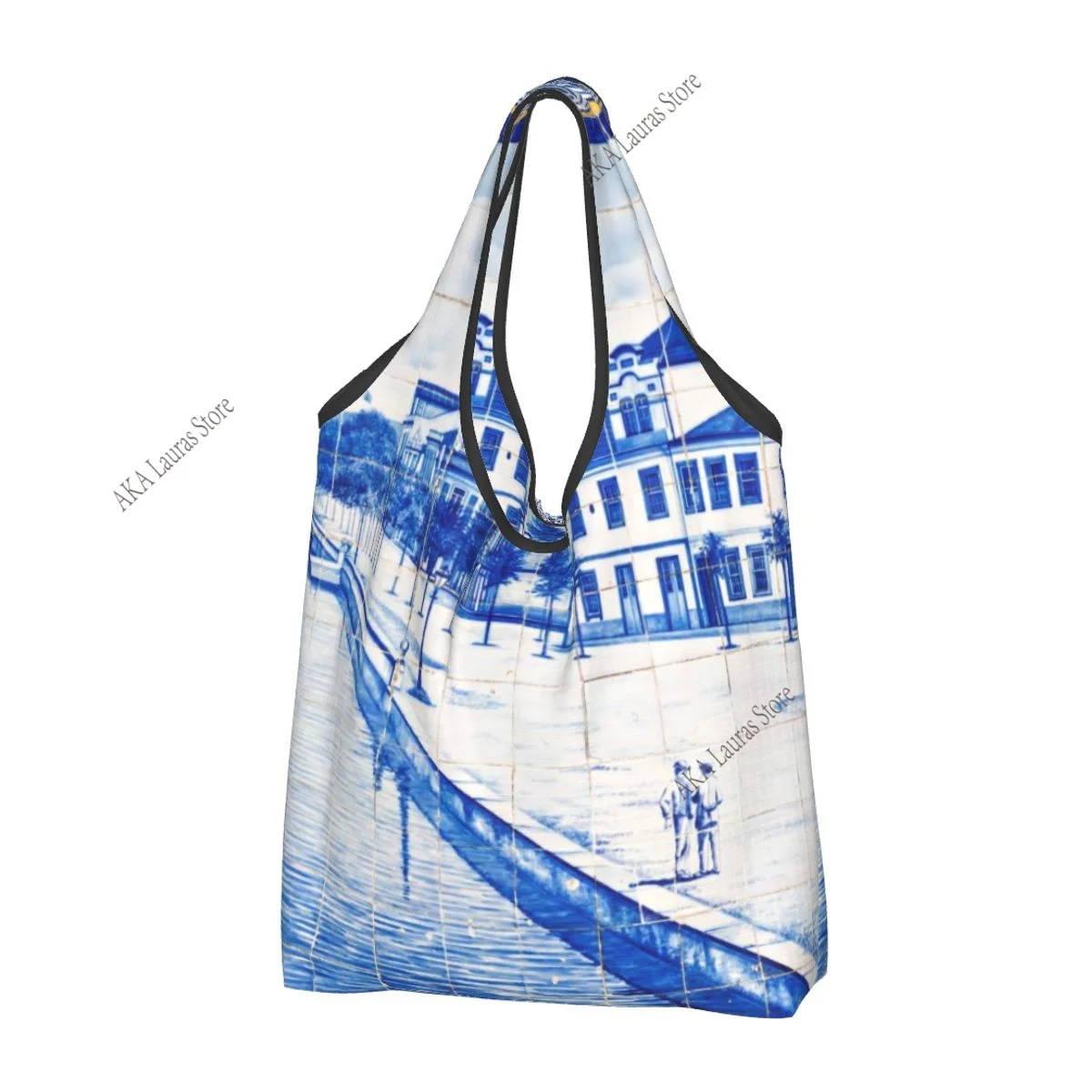 Aveiro Station Decor Grocery Shopping Bag Shopper Tote Shoulder Bag Large Handbag