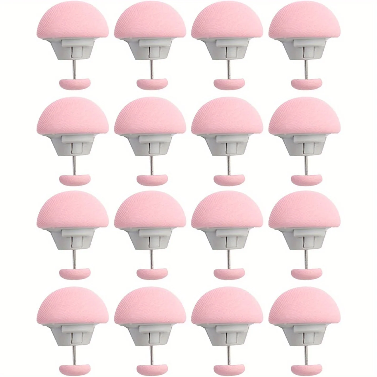

16 Pcs Quilt Fixing Clips Duvet Cover Clips Mushroom Round Fixing Clips with Buttons