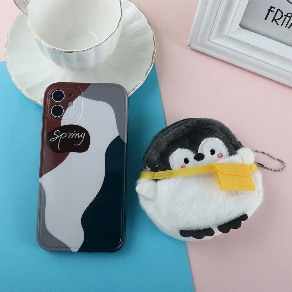 

Lovely Sweet Children Mini Penguin Multifunctional Korean Money Bag Women Coin Purse Zipper Purse Wallets Card Holder