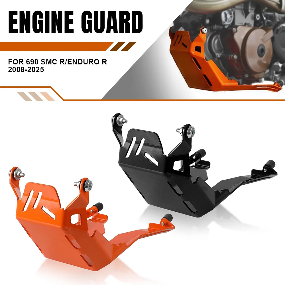 

Motorcycle Engine Belly Pan Guard Skid Plate Protector Skid Plate Bash Frame Guard For 690 SMC R/Enduro R 2008-2023 2024 2025