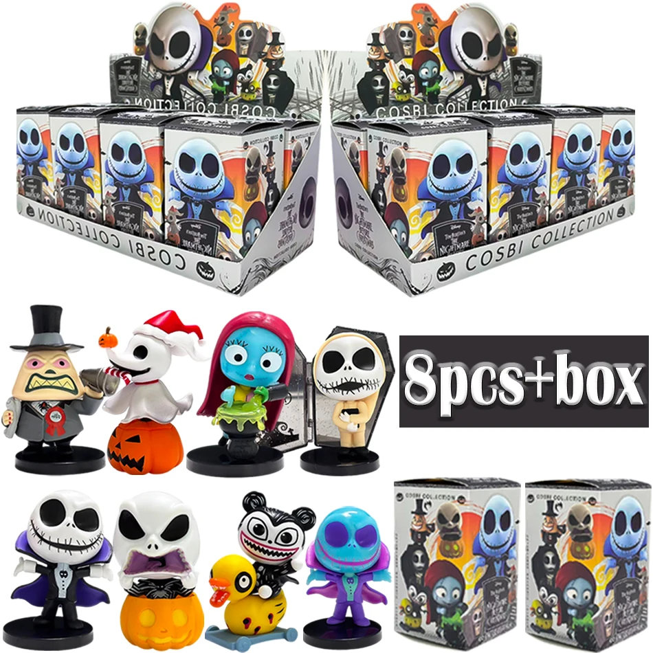 

Аниме «Кошмар перед Рождеством» Джек Слепая коробка Фигурки Салли Косби Коллекционная фигурка Кукла Детский подарок на Хэллоуин и день рождения