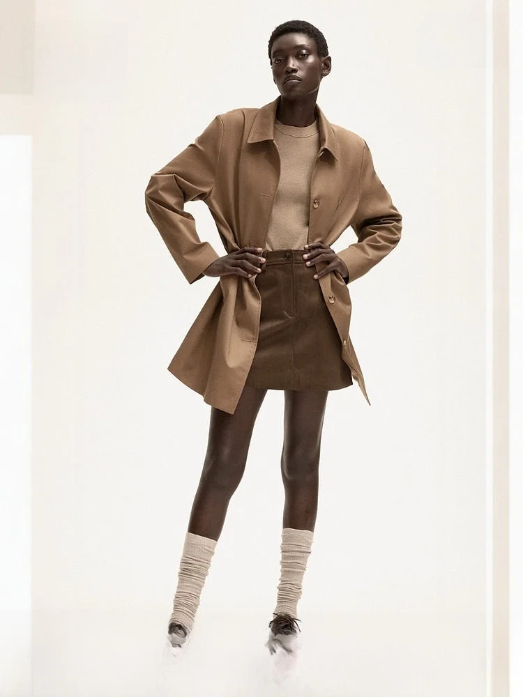 Cappotto leggero casual da donna invernale H&M 282722 Giacca a vento da donna Faionable in misto cotone poliestere