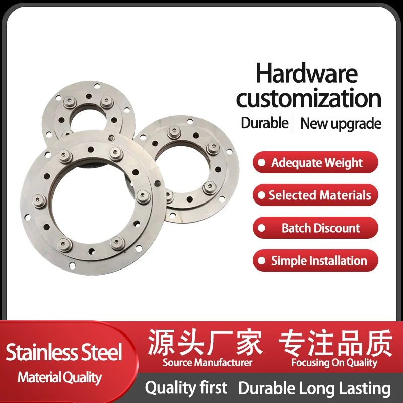 

304 Stainless Steel Hinge 360 Degree Adjustable Stop Dial With Large Wire Hole Adjustable Damping Rotary Shaft