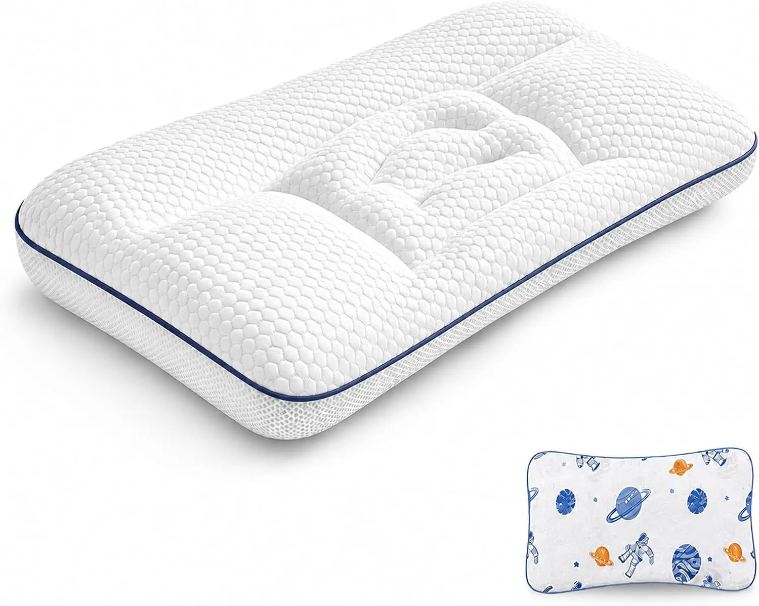 Posture Pillow, Cooling Memory Foam Pillows, for Side, Back and Stomach Sleepers (Needo Posture Pillow, 1-3)