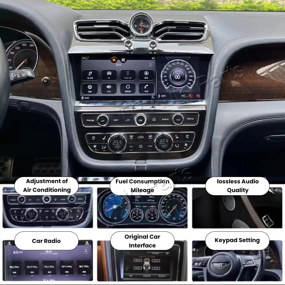 

Qualcomm 668 Car Radio For Bentley Bentayga 2016 2017 2018 2019 DVD Multimedia Video Player Stereo Auto GPS Navigation Carplay