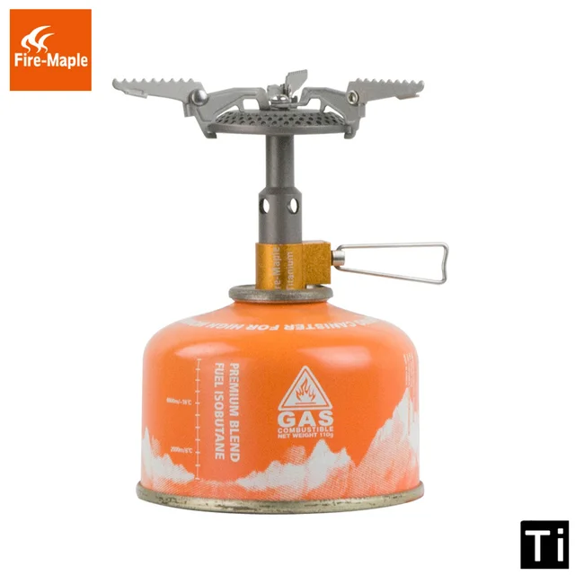 Fire Maple FMS-116T Outdoor Mini kuchenki kempingowe Palnik gazowy do wędrówek z plecakiem 48g 2300W Przenośna lekka tytanowa kuchenka gazowa