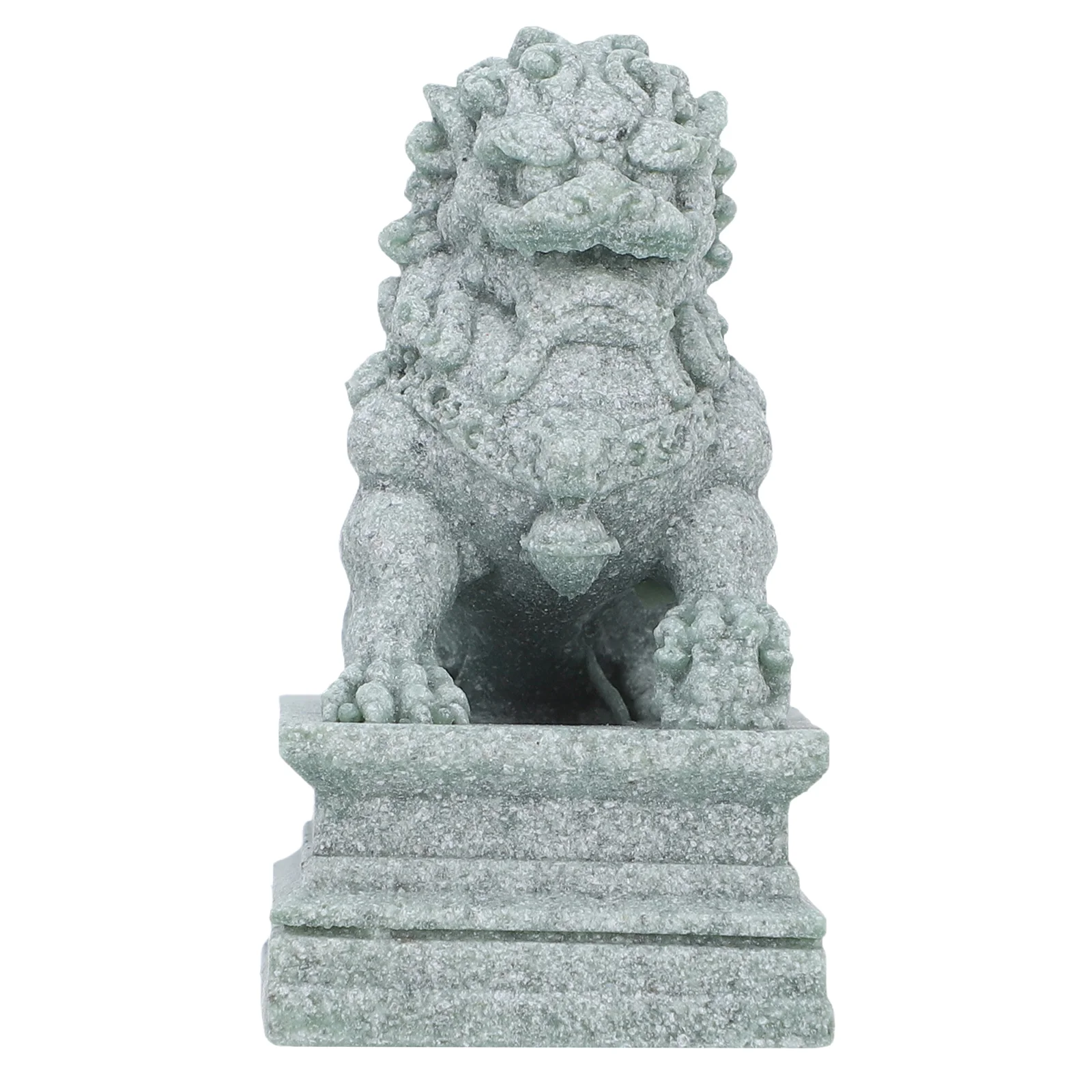 Home Lion Adornment Small Statue Japanese-style Ornament Stone Tabletop Adorns Model