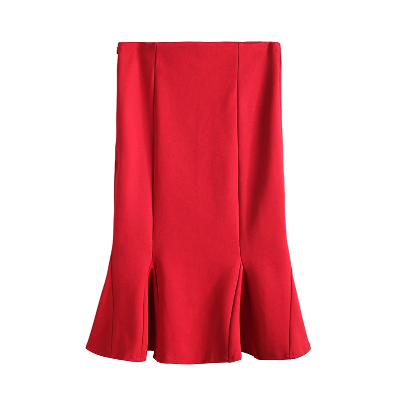 

Новая юбка-русалка в европейском стиле с высокой талией, эластичная, больших размеров, облегающая, с эффектом утяжки бедер