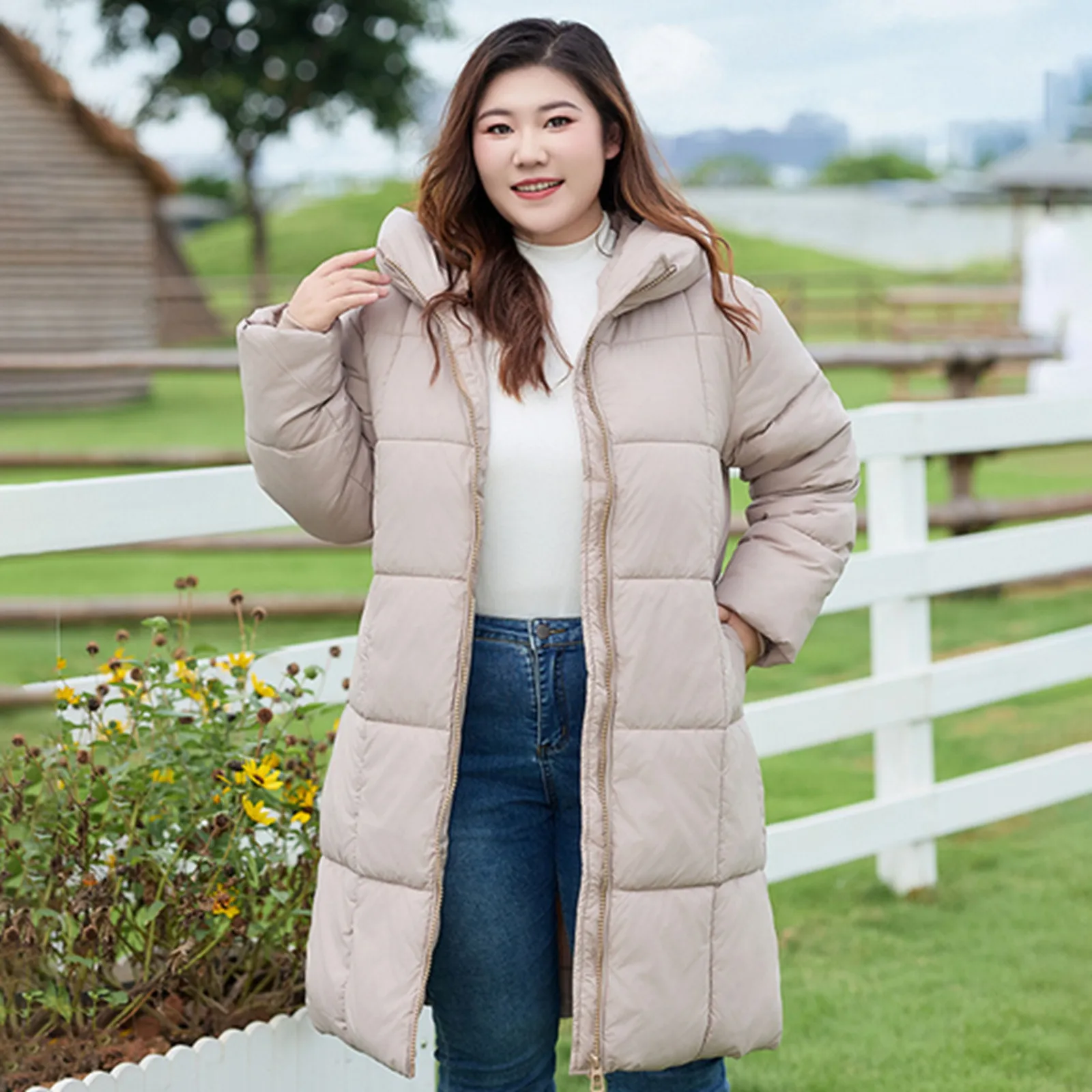 Warm Winter Hooded Long Puffer Women Parkas Chaqueta Thick Cotton Padded Windproof Parcas Overcoat Casual Loose Snow Wear Jaquet