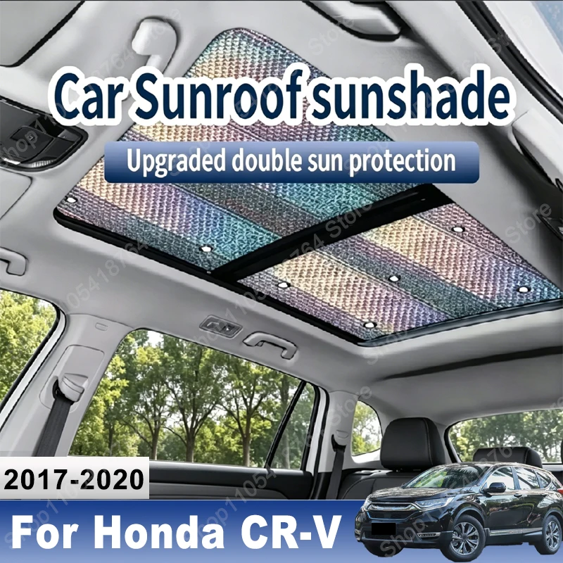 Sunroof Sunshade Suitable For Honda CR-V 2017~2020 2018 physical cooling Car Panoramic Roof Heat Shield Window Sunshade Anti-UV