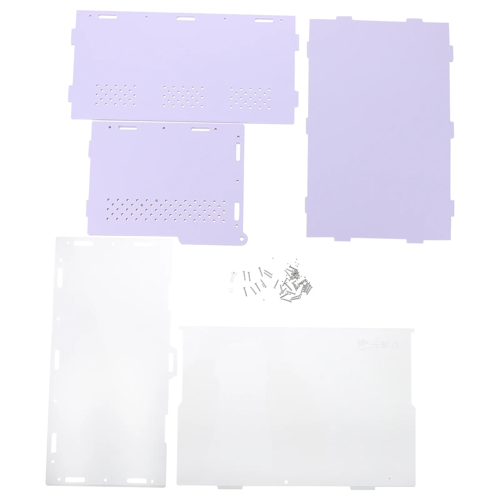 

Clear Acrylic Reptiles Feeding Box High Transparency Ventilation Holes Reptile Breeding Holder for Spiders Beetles