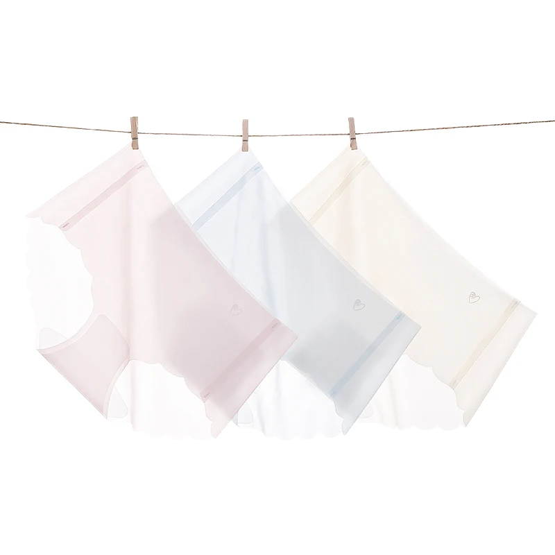 3Pcs Fashion Seamless Women's Lingerie Panties for Women Underwear Transparent Panties Set Sexy Briefs Lady Triangular
