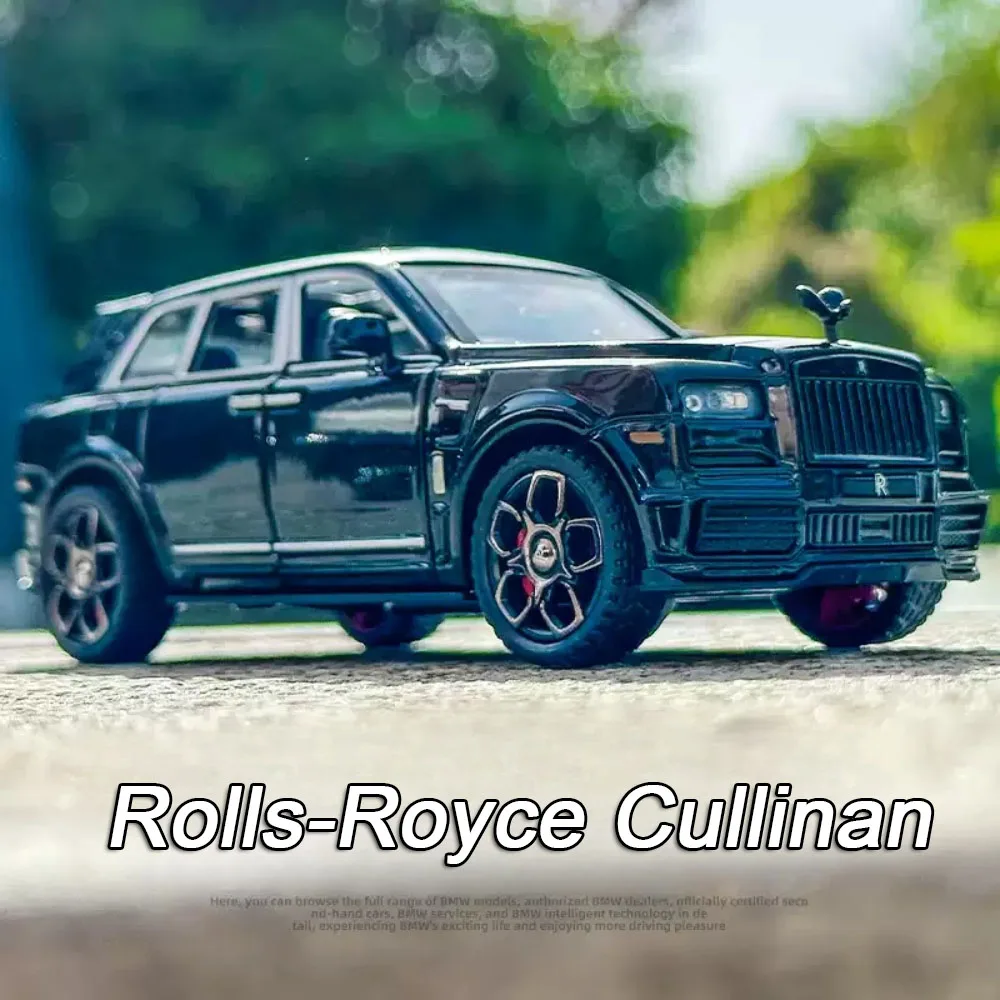 

1:36 Rolls-Royce Cullinan 911 Alloy Miniature Model Diecast Toys Car Doors Opened Sound Light Pull Back Vehices Cars Decorations