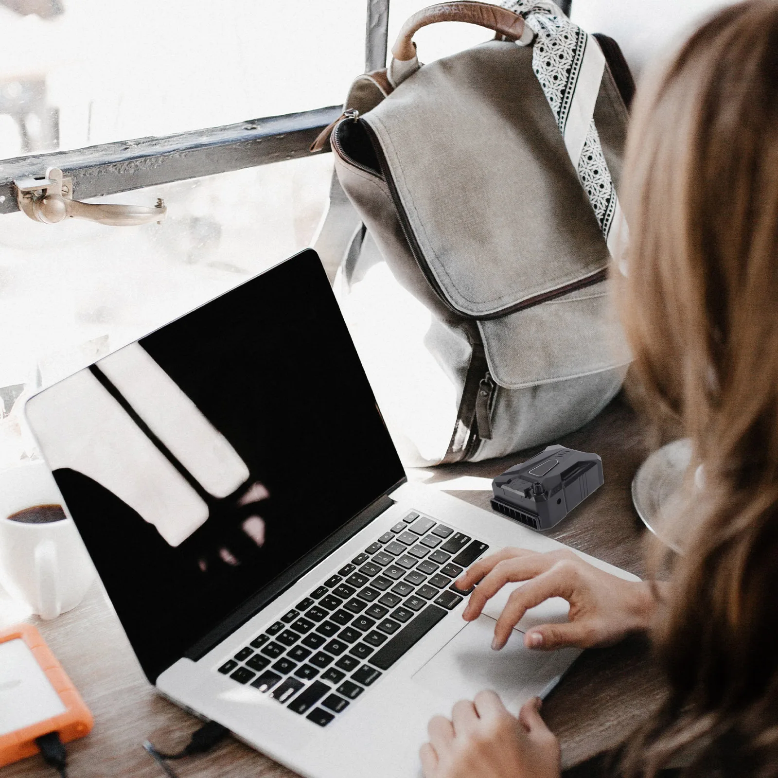 

Laptop Cooling Pad Adjustable 3 Sizes Air Guide Quiet Dual Side Skid-Resistant Ultra Slim Lightweight Usb Powered For