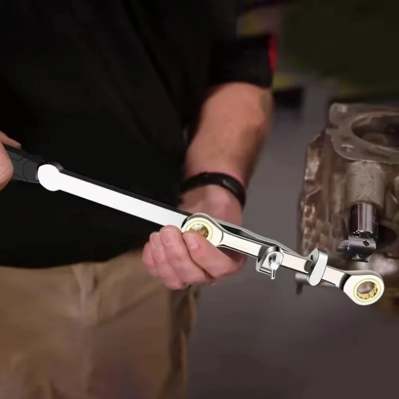 Barra de ferramentas extensora de chave, adaptador de torque universal longo de 15 polegadas, ferramenta amplificadora de torque de extensão de chave de pneu de veículo