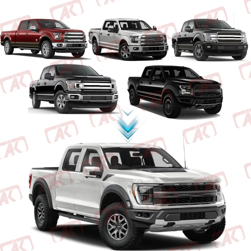 Truck Accessories Facelift Kit Wide Conversion Upgrade Kit For Ford F150 2015-2020 To F150 Raptor 2022