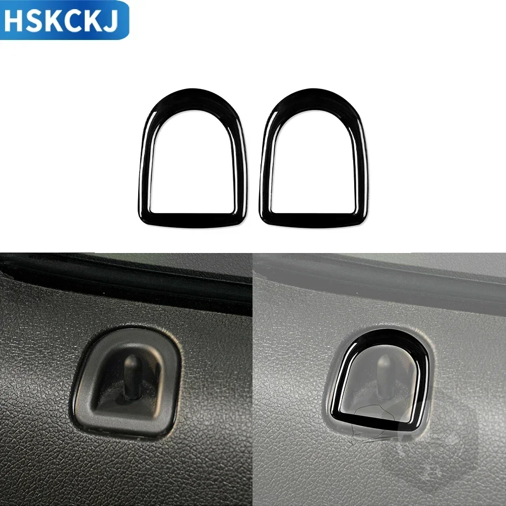 For Ford Mustang 2005 2006 2007 2008 2009 Accessories Car Black Interior Door Locks Trim Sticker Plastic Decoration