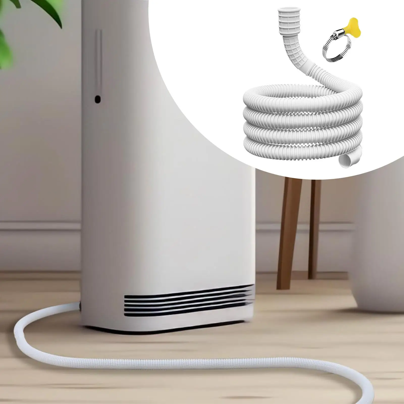 

Универсальный дренажный шланг для кондиционирования воздуха, сливной шланг для осушителя, удлиненная гофрированная дренажная труба 25 мм, которую можно разрезать