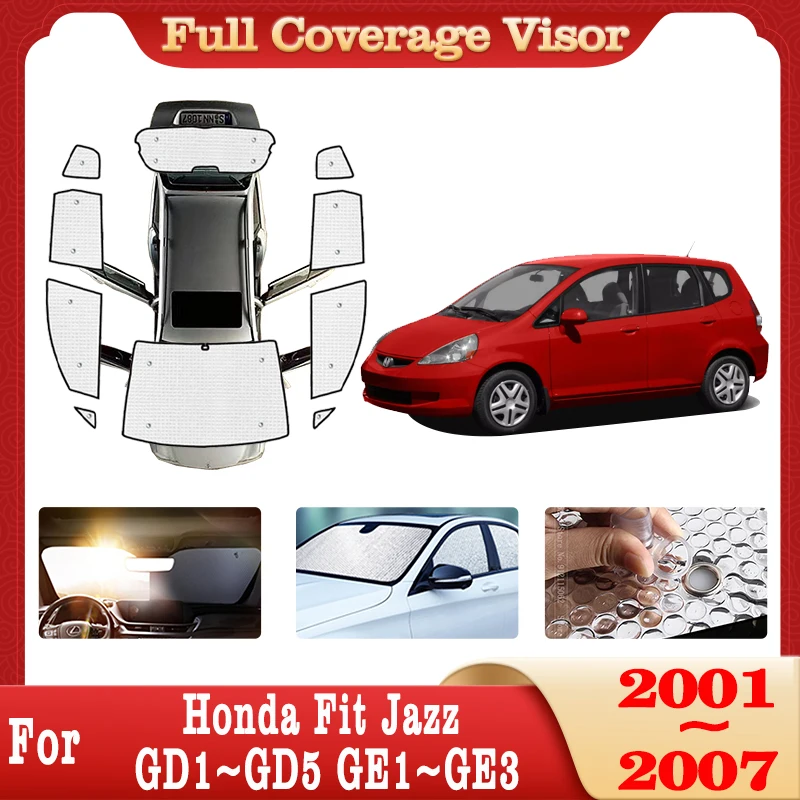 

Car Full Coverage Sunshade For Honda Fit Jazz 2001~2007 GD1~GD5 GE1~GE3 Car Windshield Sunscreen Window Coverage Car Accessories