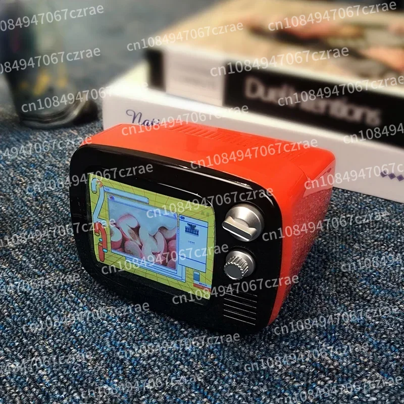 

Retro 3.5-inch Smart Mini TV with Remote Control and WiFi Internet, Play Games and Watch TV Programs