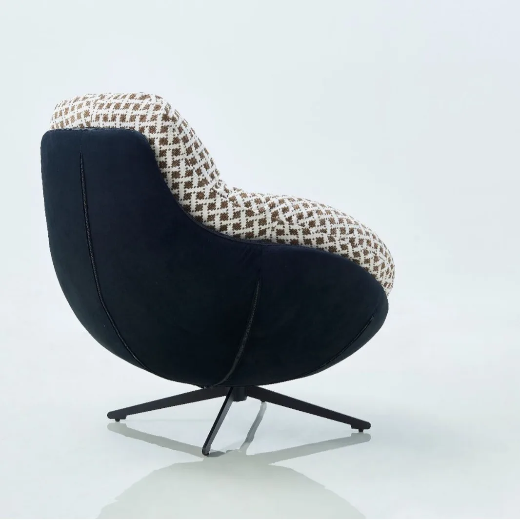 كرسي منزلي للاستلقاء، أريكة كسولة، كرسي دوار، دعامة من الحديد المطاوع #2