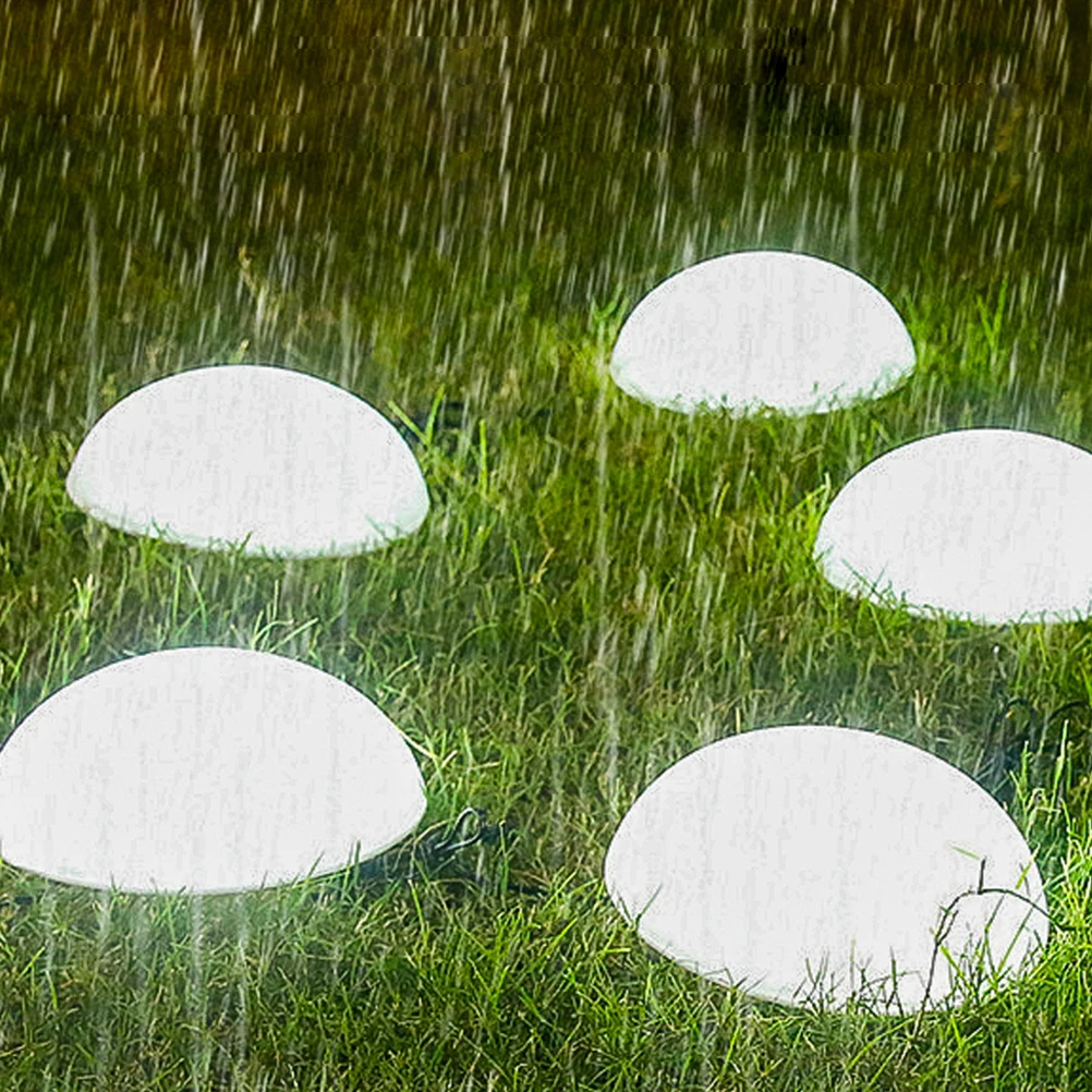 

Hemisphere Ground Solar Lawn Lights White Powered Outdoor Garden Decor Energy Saved Easy Use Solar Lighting Yard Ornament