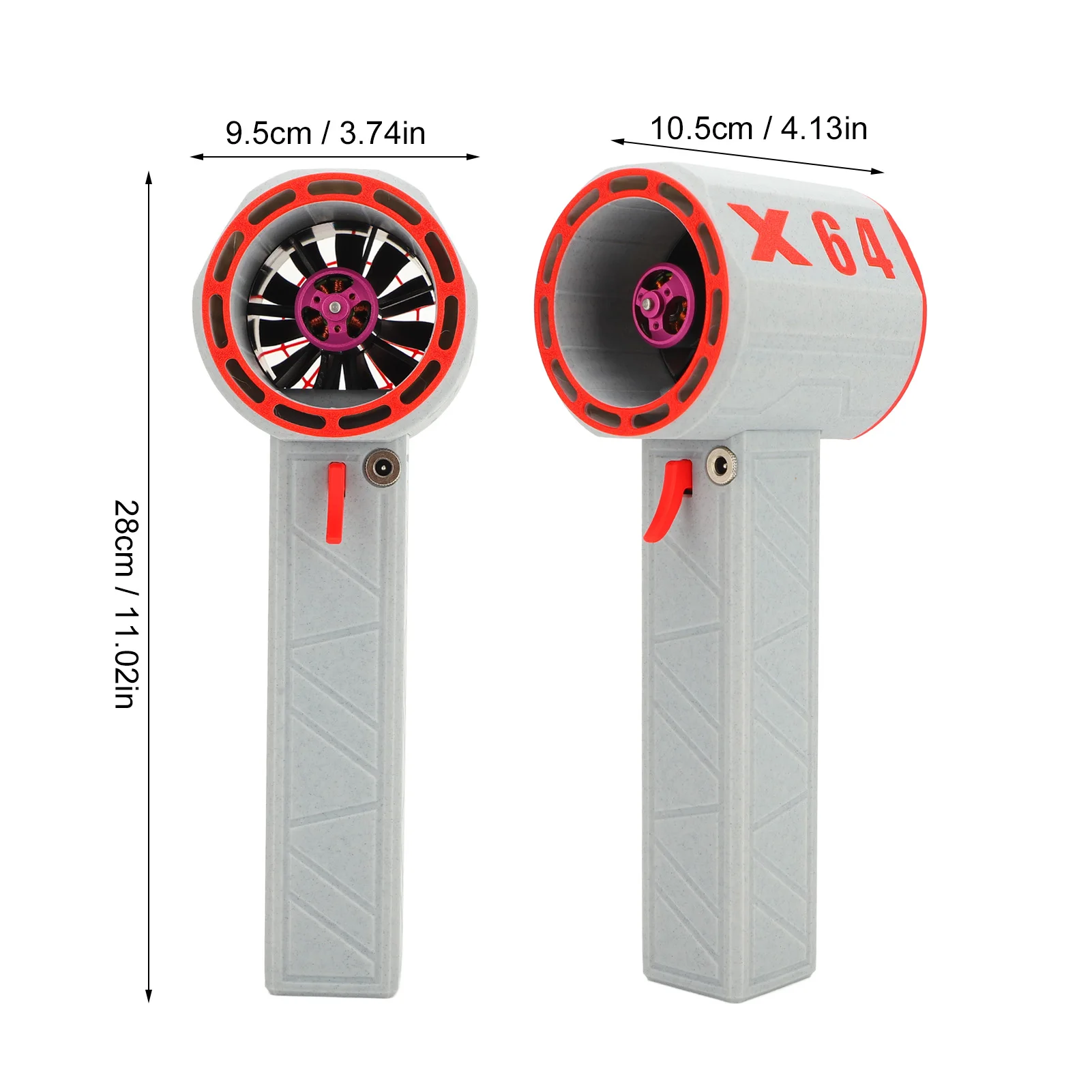 منفضة هواء كهربائية 64 مللي متر 1400 جرام دفع ستبليس قابل للتعديل يده المحمولة منفاخ جاف منفاخ صغير منفاخ قوي