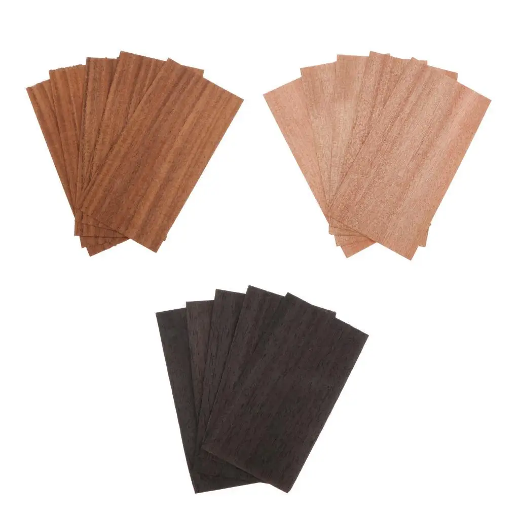 5pcs Acoustic Classic Guitar Wood Head Veneer DIY Decoration Guitar Replacement Parts Instrument Sandalwood Veneer Decoration