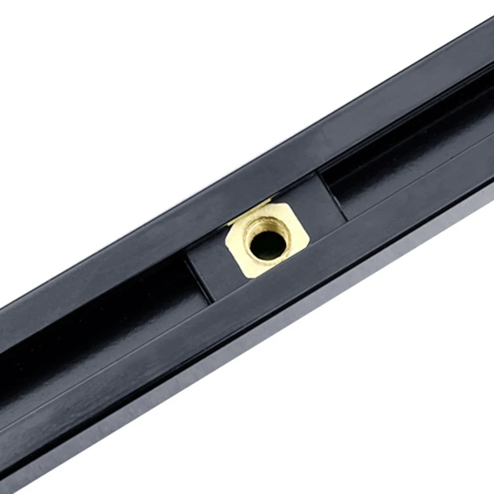 Black Nylon and Brass Side Mount Slide Track Rail with M6 Threaded Copper Sliding Nuts for Any For Kayak Boat Canoe