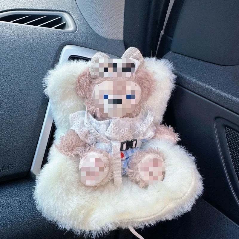 Car Doll Safety Seat for 17cm Labubu Cartoon Chair Model for Labubu Car Seat Outlet Decor for Labubu Doll Car Interior Styling