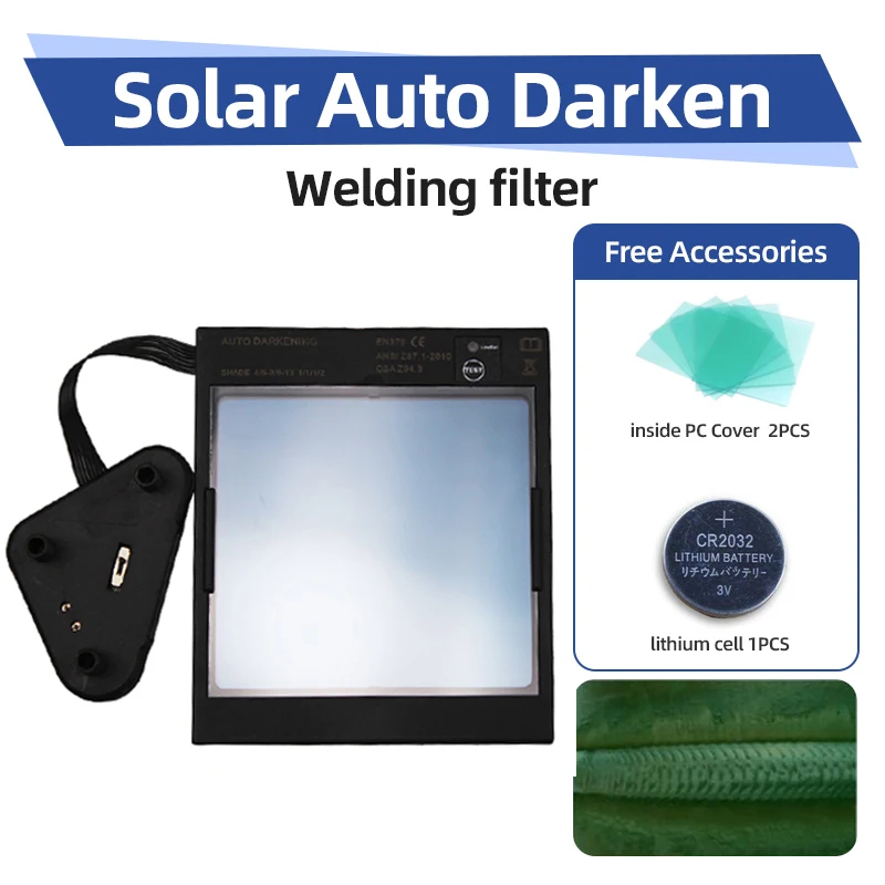 Out control Big view eara 4 arc sensor DIN5-DIN13 Solar auto darkeningTrue color Welding Mask
