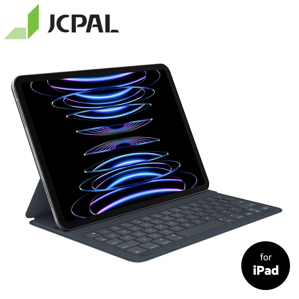 

НОВАЯ тонкая Волшебная клавиатура JCPal FolioKeys, чехол-книжка для iPad Pro 11, iPad Air 10,9, Bluetooth 5,0, магнитный чехол с клавиатурой