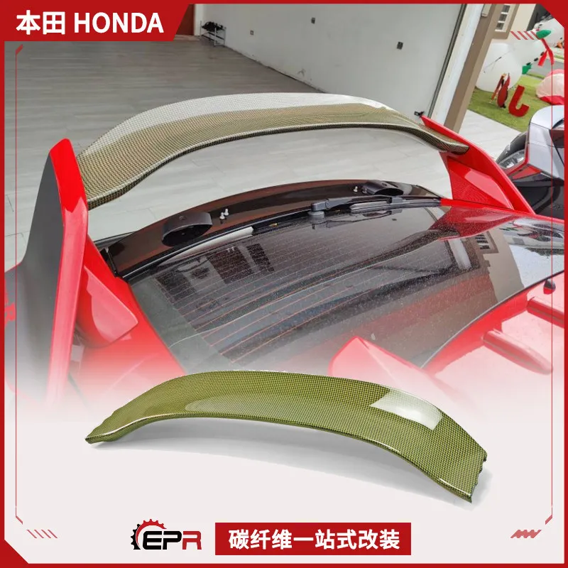 

Suitable for Honda FK8 Civic Type R Carbon Fiber Modified Varis Tail Medium Plate, Rear Spoiler Fixed Wind Wing