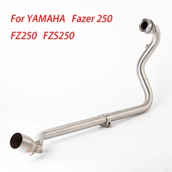 For Yamaha FZ250 FZS250 FZS FZ Fazer 250 Motorcycle Exhaust header link pipe Modified Muffler 51mm Front Middle FZ250 exhaust